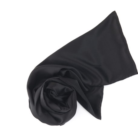 silk scarf black color