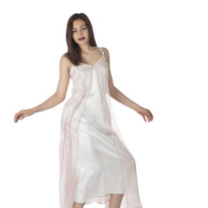 robe-nuisette-soie-rose-blanc