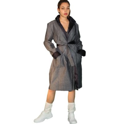 Courage, voici de la douceur – denim soie