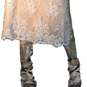 chaussettes en soie bronze